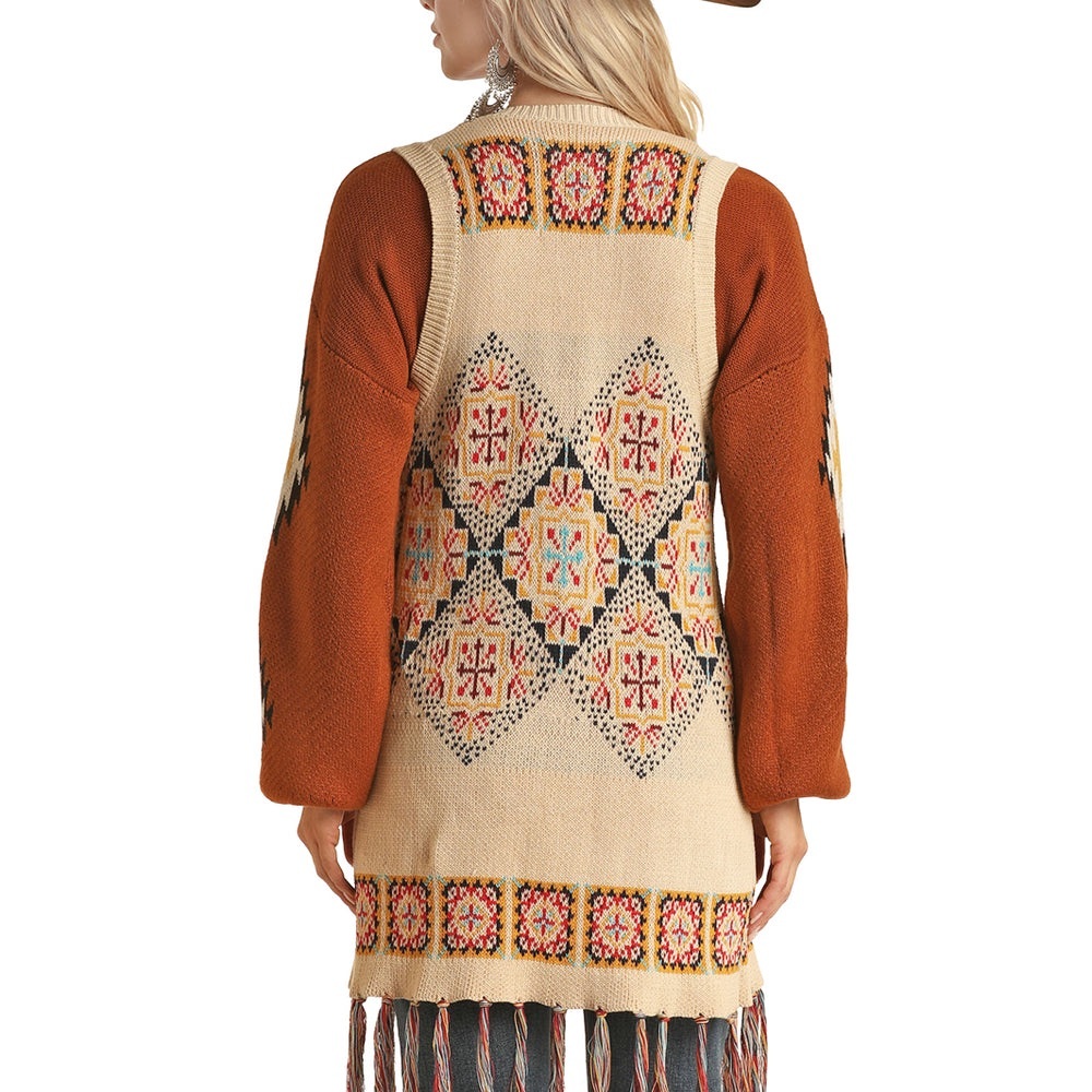 NWT Women’s Large Panhandle Floral Jacquard Sweater Vest - Picture 3 of 9
